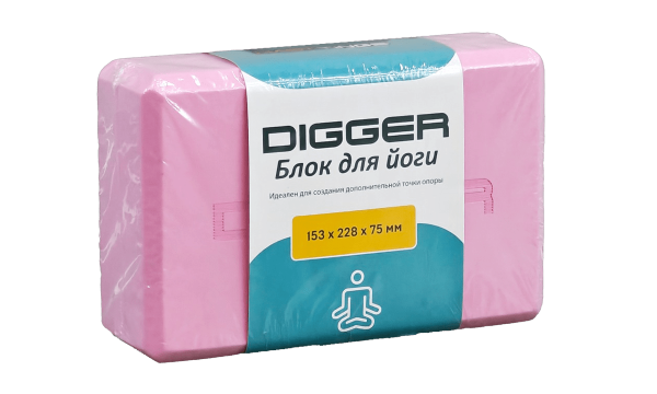 Блок для йоги розовый Hasttings Digger HD22E1-P
