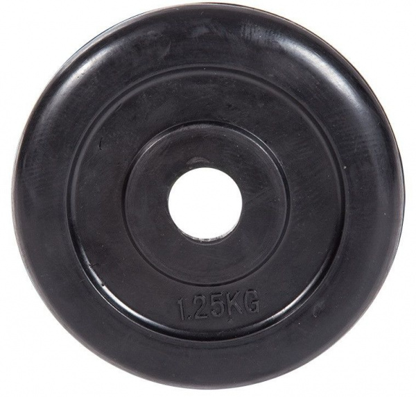 Диск обрезиненный Classic черный D26мм PROFI-FIT 1,25 кг